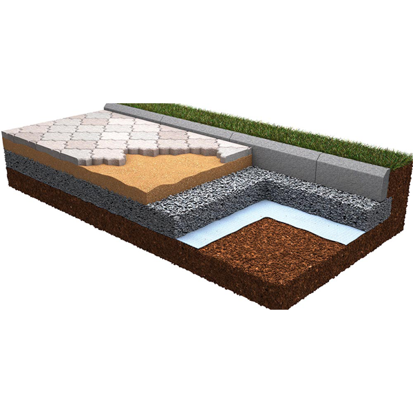 Géotextile non tissé Edia - polypropylène blanc - R. 8 kN - rouleau de 3 M x 25 M