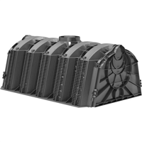 Tunnel d'infiltration pour évacuation des eaux de pluie - solution de puit perdu moderne - 300 Litres