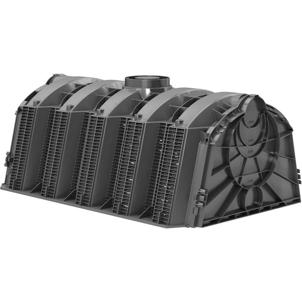Tunnel d'infiltration pour évacuation des eaux de pluie - solution de puit perdu moderne - 300 Litres