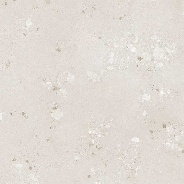 Carrelage sol intérieur effet terrazzo en grès cérame émaillé avec surface ABS - Castone - 80,0 CM x 80,0 CM - ép. 10,00 MM - Beige dune