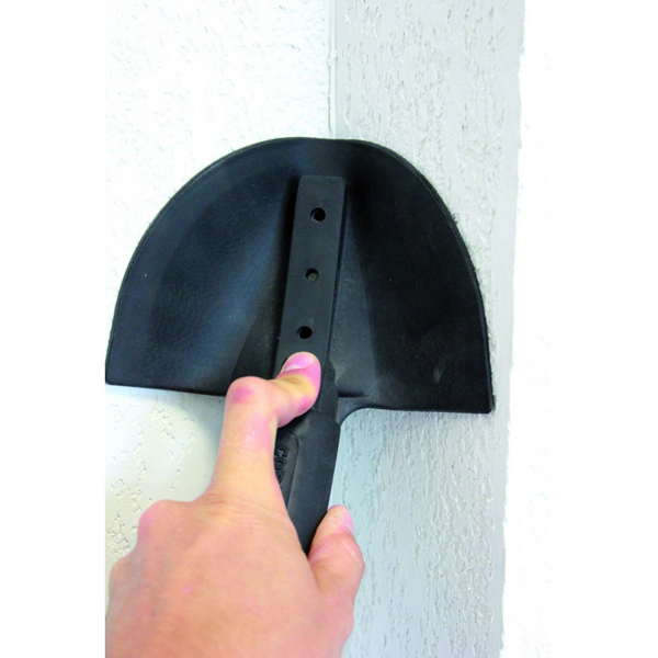 Couteau à enduire pour angles de murs Edma - Caoutchouc - Utilisation manuelle ou sur manche