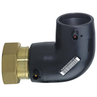 COUDE TRS. 90 PE PN16 ECR. PRIS. D25X3/4