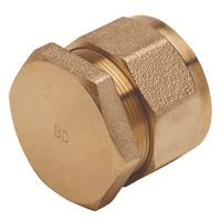 Bouchon laiton d'extrémité pour tube PE32 à serrage mécanique