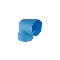 Coude à 90° pour tuyau de drainage routier AutoDrain - PVC-U bleu - diamètre 110 MM