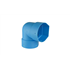 Coude à 90° pour tuyau de drainage routier AutoDrain - PVC-U bleu - diamètre 110 MM