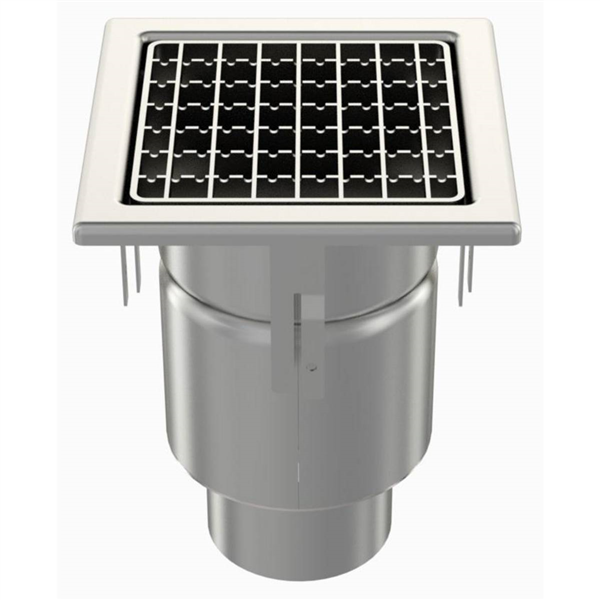 SIPHON 200X200 SORTIE VERT 100 MM CLOCHE INVERSEE CAILLEBOTIS 20100IP