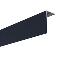 Cornière d'angle pour bardage PVC Claircel - Isocel - Barcel - 90 x 50 mm - Longueur 3 m - Alu anthracite