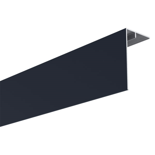 Cornière d'angle pour bardage PVC Claircel - Isocel - Barcel - 90 x 50 mm - Longueur 3 m - Alu anthracite