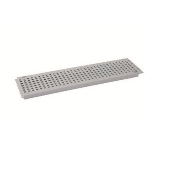 Grille PVC pour caniveaux de piscine - Connecto A15 Gris clair - largeur int. 100 mm - longueur 0.5 m