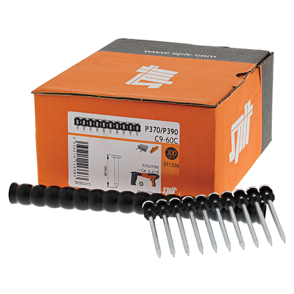 Clous tampon Spit C9-60 pour travaux béton et bois boîte de 300