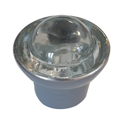 Réflecteur de nuit pour séparateur et butée de parking Ø 48 mm - Verre trempé transparent