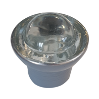 Réflecteur de nuit pour séparateur et butée de parking Ø 48 mm - Verre trempé transparent