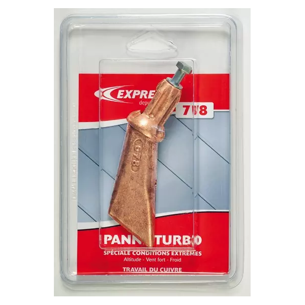 Panne Express 778 Turbo pour fer de couvreur - cuivre à 99,9 % - bout de 35 x 3,5 mm
