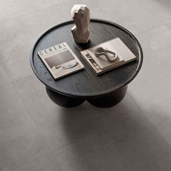 Carrelage intérieur effet béton en grès cérame rectifié - Framework Concrete GRIP - 60,0 cm x 60,00 cm - ép. 8,2 mm - Dust