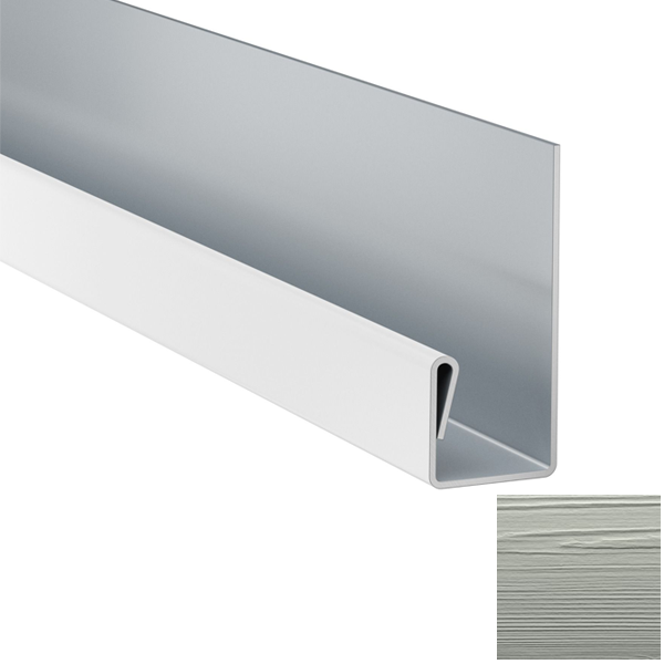 Profil de terminaison MetalTrim pour bardage VL Hardie Plank - alu Brume du matin - longueur 3,00 M