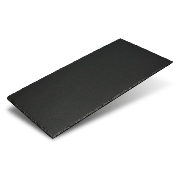 Ardoise fibres-ciment Kergoat surface lisse bords épaufrés - Anthracite - 40 x 24 cm - ép. 3,8 mm