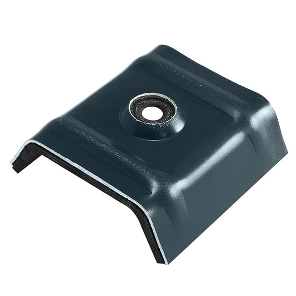 Cavalier bac acier Vulco aluminium pré-laqué Gris anthracite 7016 - 3 x 333 x 45 - boîte de 100