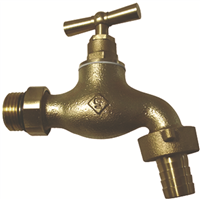 Robinet de puisage orientable à potence - Poignée plate - Mâle 1/2" Sortie 3/4