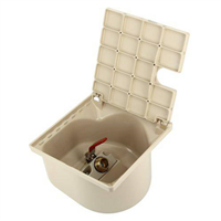 BOUCHE D'ARROSAGE CARREE SABLE AVEC VANNE 1/4 TOUR M/F 3/4''