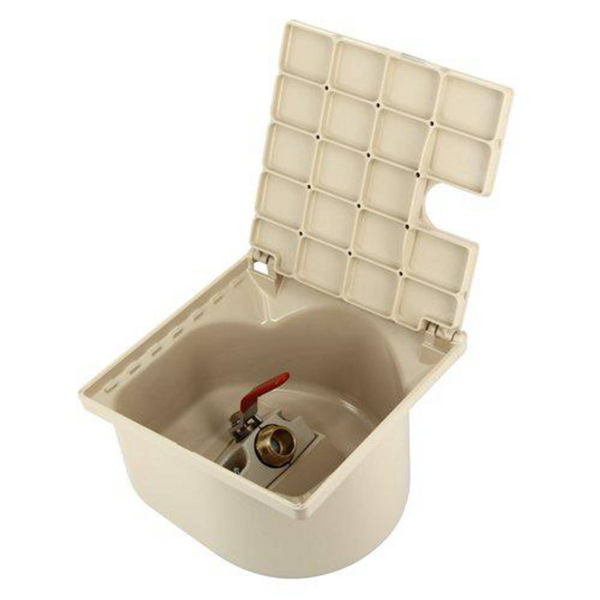 BOUCHE D'ARROSAGE CARREE SABLE AVEC VANNE 1/4 TOUR M/F 3/4''