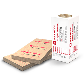 Panneau isolant en laine de roche pour murs intérieurs et combles aménagés - Rockplus Premium kraft - R 3,75 m².K/W - 1,35 M x 0,60 M - ép. 120 MM