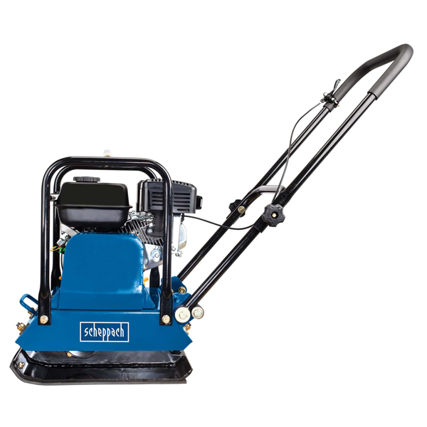 Plaque vibrante thermique HP1200S Scheppach - 6,5 CV - 60 kg - 15000N - tapis et châssis en PU