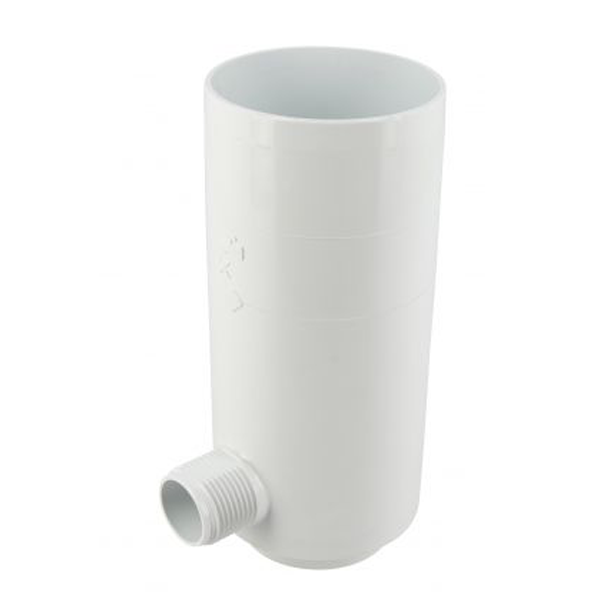 Récupérateur eau de pluie pour tube de descente cylindrique Ø 80 mm - Nicoll - Techtan blanc