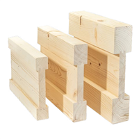 Poutre en I Inopanne avec âme bois massif - Sapin traité classe 2 incolore - 70 x 400 mm - L.8.5 M