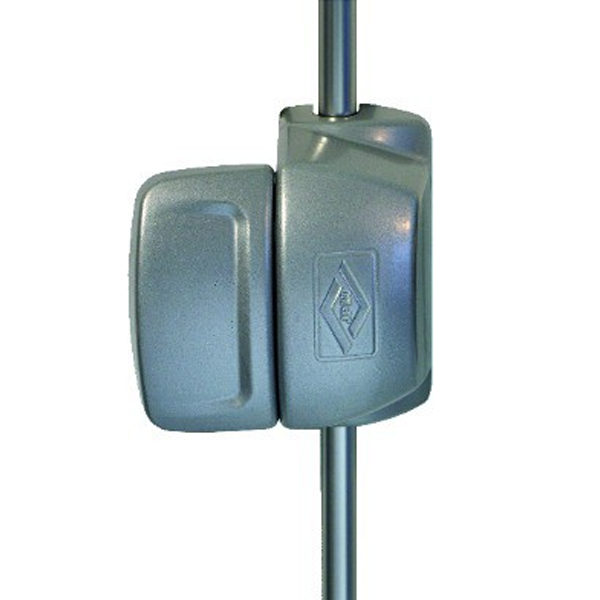 Fermeture d'urgence 2 points haut et bas - Fluid - Argent