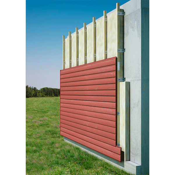 Équerre de fixation EBCN pour bardage et isolation thermique par l'extérieur - 60,0 mm x 230,0 mm x 50,0 mm - ép. 2,5 mm