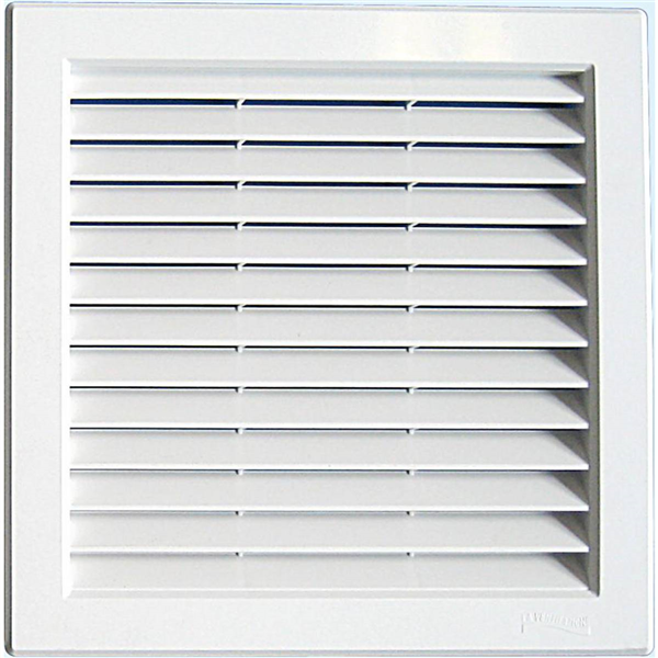 GRILLE A ENCASTR. AVEC MOUSTIQUAIRE 217X217 BLANC-PASS AIR 150CM2