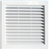 GRILLE A ENCASTR. AVEC MOUSTIQUAIRE 217X217 BLANC-PASS AIR 150CM2