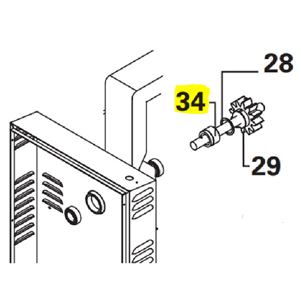 Roulement de pignon 6205 RS pour bétonnières Obra 360 L et 360 L EVO - vendu à l'unité