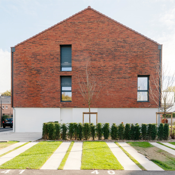 Brique perforée en terre cuite Terca Eco-brick Métropolis Rouge aula - Wienerberger - 240,0 MM x 65 MM x 40,00 MM