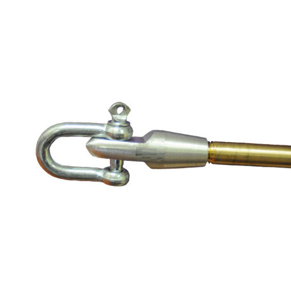 Ogive M5 en aluminium et manille à visser pour aiguille - ø 4,5 mm à 6,0 mm
