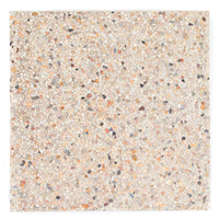 Dalle de terrasse en béton et cailloux de silex 4/8 - 40,0 cm x 40,0 cm - ép. 3,90 mm - Jaune