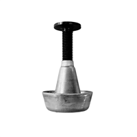 Suspente plafond réglable de 30 à 60 mm Solark - plancher - sous-face de toiture et rampant - 150 pièces avec vis bois Torx 5x80mm