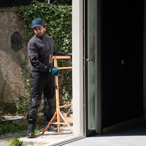 Pantalon de travail pour homme stretch coupe ajustée avec poches genouillères - Telica II Coverguard - Noir - Taille S