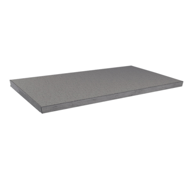 Chapeau de mur plat à bords droits en béton pressé - 100,0 CM x 30,0 CM - ép. 4,90 CM - Anthracite