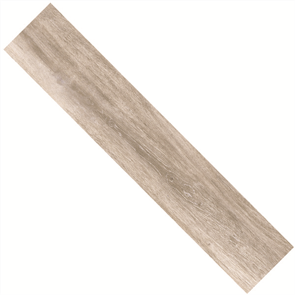 Carrelage extérieur en grès cérame émaillé effet bois Pecan Grip - 120 CM x 23,3 CM - ép. 8,7 MM - Taupe