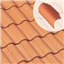 Tuile de rive ronde gauche - Gallo Romane - Ocre