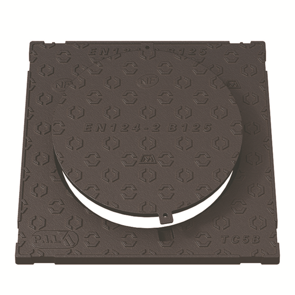 Regard de trottoir cadre carré B125 700x700