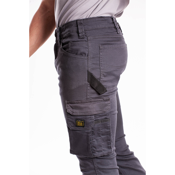 Jean de travail Rica Lewis stretch multi-poches ardoise - Taille 48