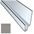 Profil linteau de fenêtre en aluminium laqué Perle C52 pour bardage Cedral Click - longueur 3 M