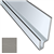 Profil linteau de fenêtre en aluminium laqué Perle C52 pour bardage Cedral Click - longueur 3 M
