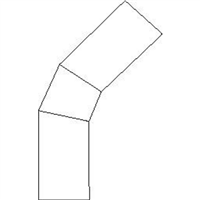 COUDE 45 EMBOUTS MALES PE100 PN10 SDR17 D250