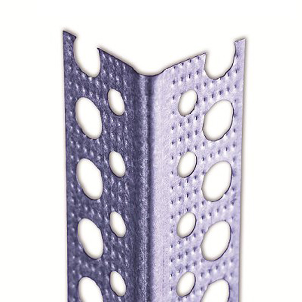Cornière d'angle pour plaque de plâtre - acier Aluzinc avec perforations - Galvaplac Eco - 25 x 25 mm - Longueur 3,00 M