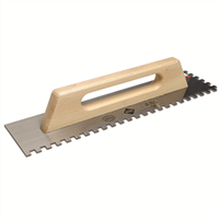 Platoir colle manche bois fermé 48 x 12 cm - Dents  10x10 MM