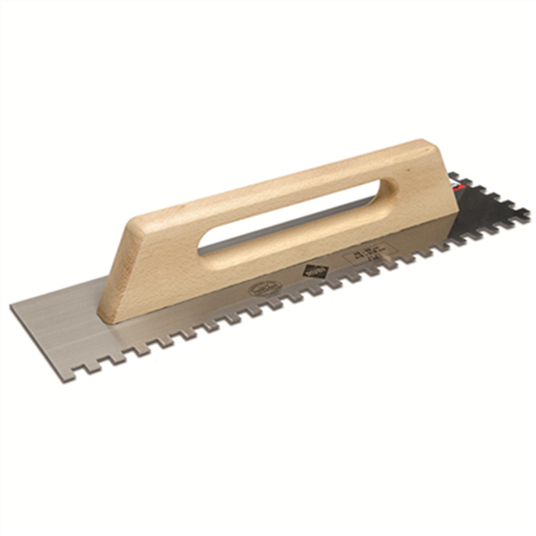 Platoir colle manche bois fermé 48 x 12 cm - Dents  10x10 MM