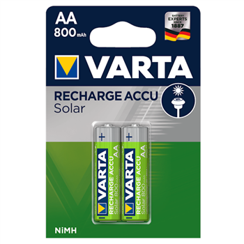 Pile recharge Varta accu solar AA 800 MAH - lot de 2